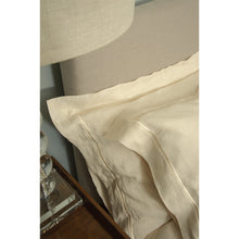 Load image into Gallery viewer, Pure Linen Bed Sets - hemstitched with hand embroidery, satin stitched and plain linen sets